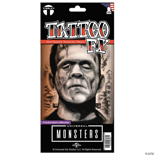 Tinsley Transfers Universal Monsters™ Frankenstein's Monster Temporary Tattoo