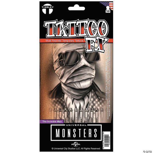 Tinsley Transfers Universal Monsters™ The Invisible Man™ Temporary Tattoo