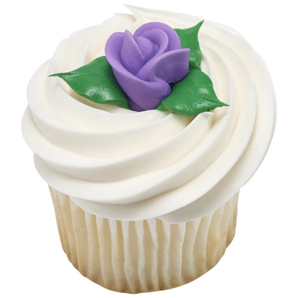 Purple Variety Classic Sugar Rose Decorations 114 ct