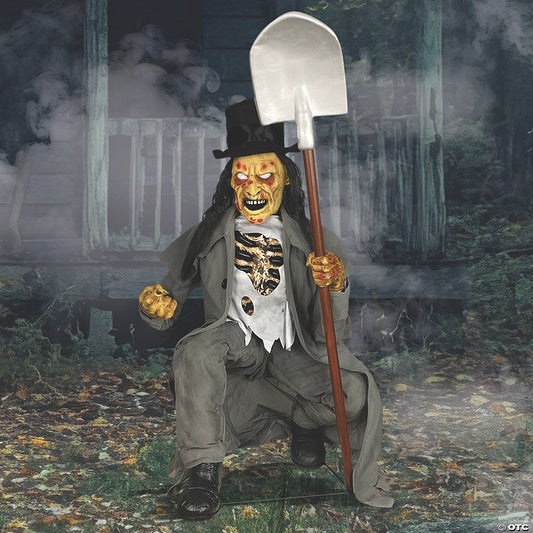 Crouching Grave Digger Halloween Decoration | USA Decoration®
