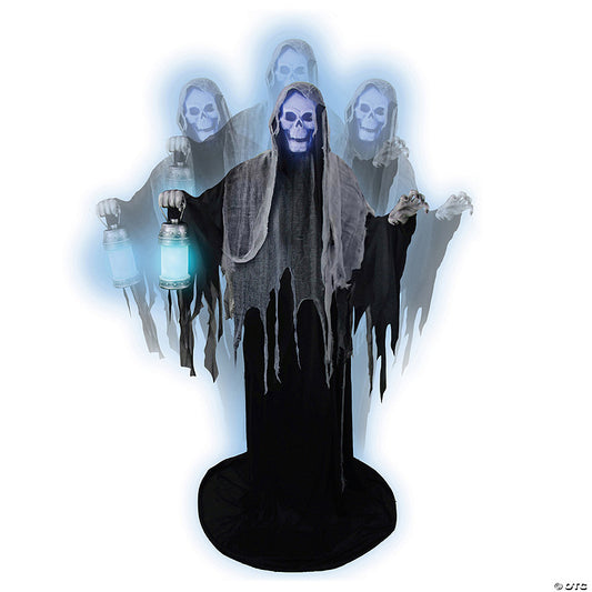 69" Animated Rising Ghost Reaper Halloween Decoration | USA Decoration®