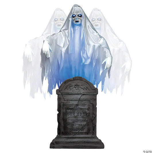 6 Ft. Ghost Woman Over Tombstone™ Halloween Decoration | USA Decoration®