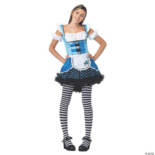 Teen Girl's Mushroom Alice Costume Small Medium 10-12 | USA Decoration®