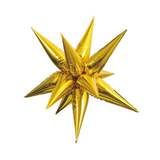 12 POINT JUMBO STAR-BURST - GOLD (AIR-FILL ONLY) | USA Decoration®