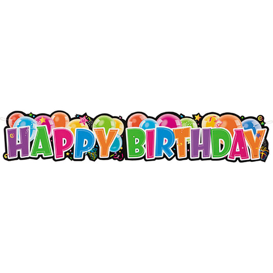 4.5ft HAPPY BIRTHDAY GIANT JOINTED BANNER | USA Decoration®