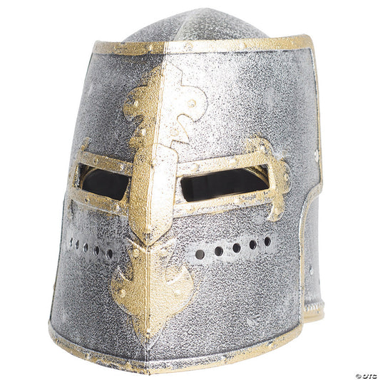 1 Piece(s): Adults Silver Knight Full Helmet | USA Decoration®