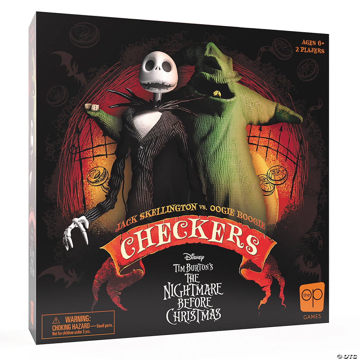 USAopoly Checkers: Disney Tim Burton The Nightmare Before Christmas | USA Decoration®