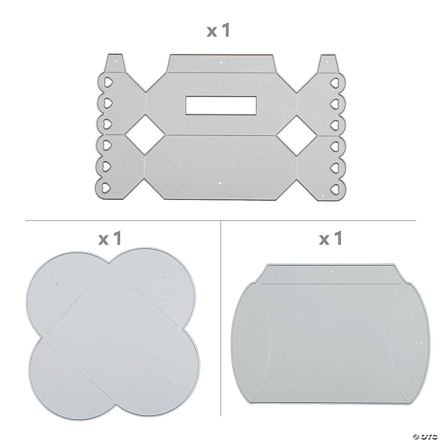 Value 3 Pc. Box Cutting Die Assortment | USA Decoration®