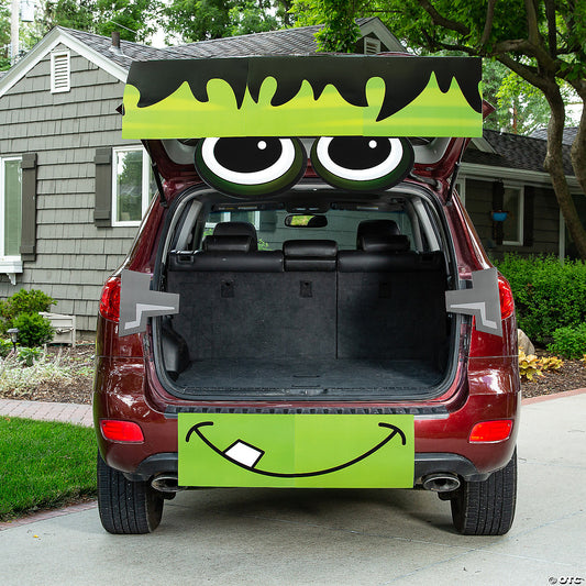 9 Piece(s): Value Green Monster Trunk-or-Treat Cardstock Decorating Kit - 9 Pc. | USA Decoration®