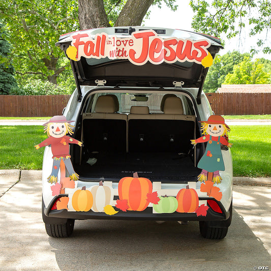 17 Piece(s): Value Religious Scarecrow Trunk-or-Treat Decorating Kit - 17 Pc. | USA Decoration®