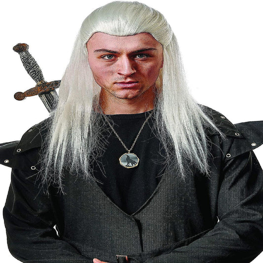 Wig Medieval Knight Adult Costume Wig Grey