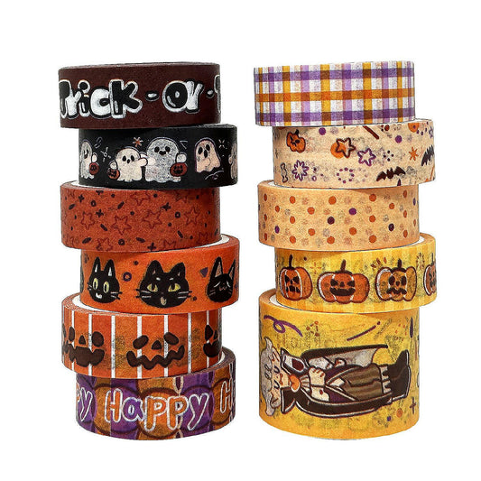 1 Set(s): Wrapables Halloween Washi Tape, 11Pc Trick Or Treat | USA Decoration®